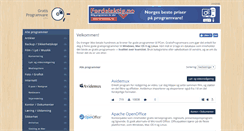 Desktop Screenshot of gratisprogramvare.com